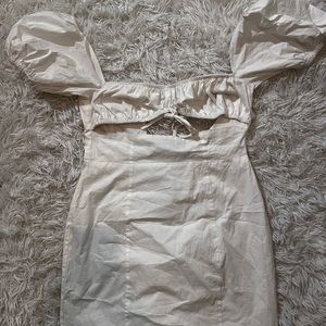 white fashion nova dress